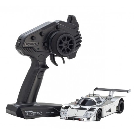 Kyosho Mini-Z MR04 RWD Sauber Mercedes C9 Chrome Silver (W-LM w/Gyro)
