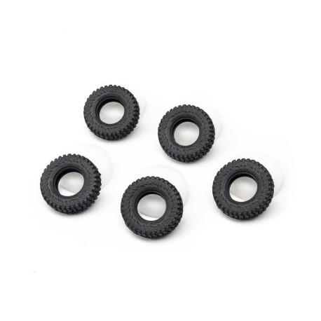 Tires & Foam (5) M/T Baja Boss: SCX30