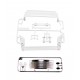 Tamiya H-/J-Parts Mirror/Rear Wing EVOII white