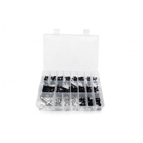 MODSTER screws set hexagon countersunk 375 pcs with storage box
