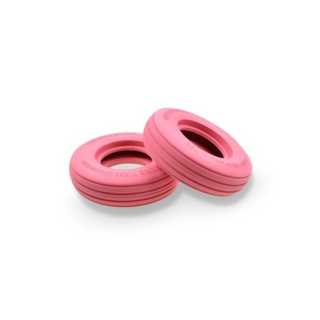Tamiya Sand-Grooved Front Tire Pink (2)