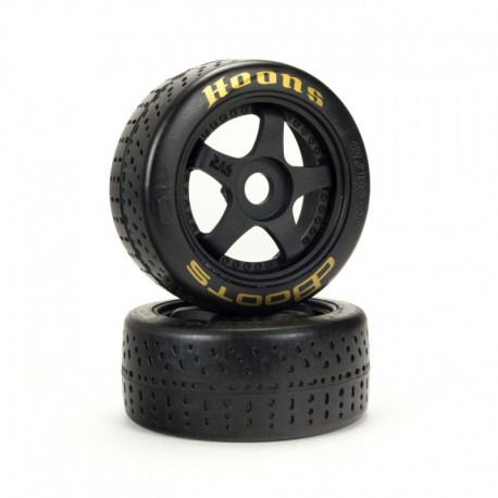 dBoots Hoons 42/100 2.9 Pre-Mounted Belted Tires Gold 17mm Hex 5-Spoke (2)
