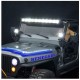 Luggage Rack two LED Lights Spotlight for 1/10 RC Crawler Car Truck