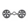Tamiya 12-spoke rim 26mm (2) dark gunmetal