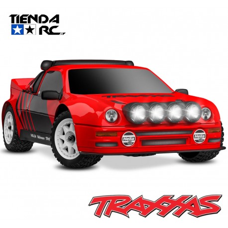 Traxxas Mini Rally Ford RS200 4x4 VXL Brushless 1/16 RTR AWD Rally Car (Red) w/TQi 2.4GHz Radio, Battery & Charger