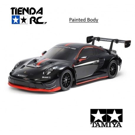 Tamiya 47512 Porsche 911 Gt3 R (992) Tt02 Black Painted Body