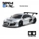 Tamiya 47517 Audi R8 Lms 2008 Tt02 Silver Painted Body