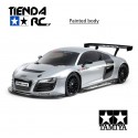 Tamiya 47517 Audi R8 Lms 2008 Tt02 Silver Painted Body