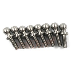 Yeah Racing High Precision 64 Titanium Ball Stud 4.8mm x 8mm 8pcs