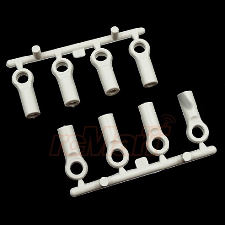 Yeah Racing M3 Plastic Ball End 4.8x15mm 8pcs White