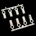 Yeah Racing M3 Plastic Ball End 4.8x15mm 8pcs White