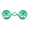 Tamiya 6-Spoke 26mm Wheel green (2)