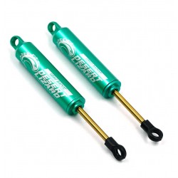 Yeah Racing 100mm Desert Lizard Two Stage Internal Spring Damper Pair Green For Crawler