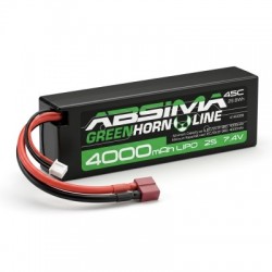 ABSIMA LiPo Stick Pack 7.4V-50C 4000 Hardcase (T-Plug)