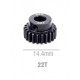 Surpass 22T m0.6 Steel Pinion (5mm Shaft)