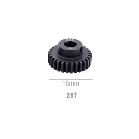 Surpass 28T m0.6 Steel Pinion (5mm Shaft)