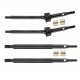 Steel Driveshaft 5mm Extended Axle Shafts w +2mm For TRX4M