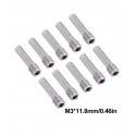 M3x11,8 Screw Bolt Set, 10Pcs Driveshaft Pin Axle Set Screws, for 1/10 RC Crawler Ca