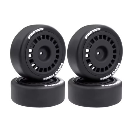 Austar Soft Slick+rally dish wheel Black (off+2)