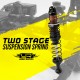 Yeah Racing 100mm Desert Cobra Dual Spring Damper Pair Red For 1/10 RC Offroad