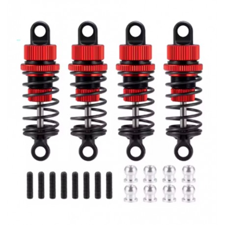 Aluminum Shock Absorber Set 55MM (Red)