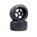 dBoots Hoons 53/107 2.9 Pre-Mounted Belted Tires Gold 17mm Hex 5-Spoke (2)