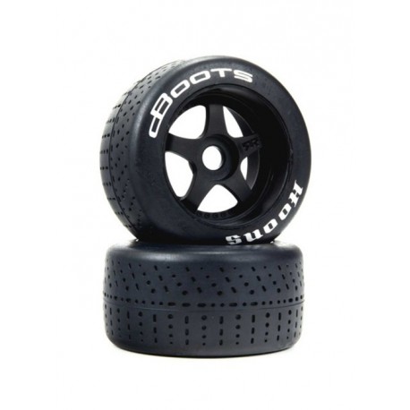 dBoots Hoons 53/107 2.9 Pre-Mounted Belted Tires Silver 17mm Hex 5-Spoke (2)