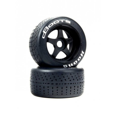 dBoots Hoons 53/107 2.9 Pre-Mounted Belted Tires White 17mm Hex 5-Spoke (2)