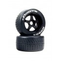 dBoots Hoons 53/107 2.9 Pre-Mounted Belted Tires White 17mm Hex 5-Spoke (2)