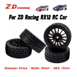 ZD Racing RC Car Rubber Tires Hex 12mm 