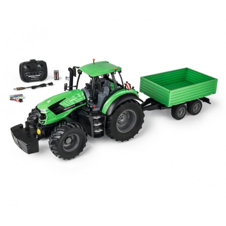 Carson 1:16 Deutz-Traktor 8280 TTV w.Trail.100%