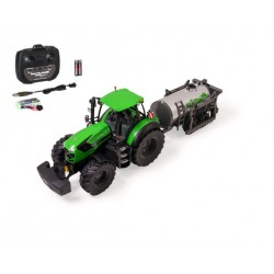 Carson 1:16 Deutz-Traktor 8280TTV w.Barrel.100%