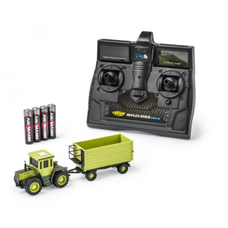 Carson 1:87 M-B Trac 1800 green inc.trail. 100%