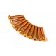 SCREW ROUND HEAD HEX M3X14MM 7075 ALUMINIUM GOLD (10 PCS)