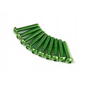 SCREW ROUND HEAD HEX M3X16MM 7075 ALUMINIUM GREEN (10 PCS)
