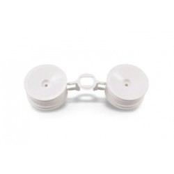 Tamiya 310440850 TC Wheels White 26mm (+4mm Offset) 2 pcs. (Audi 90 quattro racing)