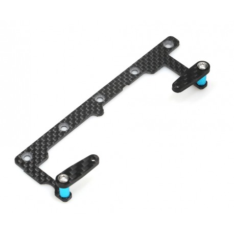 Carbon Fiber Front Shorty Battery Holder For TT02