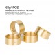 Bdx Rc Brass Heavy 1.0Inch Beadlock Wheel Rim Hub for 1/10 RC Crawler Car (4pcs)