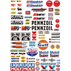 Miscellaneous Rc Decal Set (clear background)