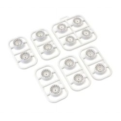 Kyosho Multi Offset Wheel Set (White/AWD/14pcs.)