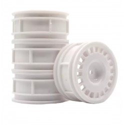 Austar Rally Dish Wheels (White) 4PCS