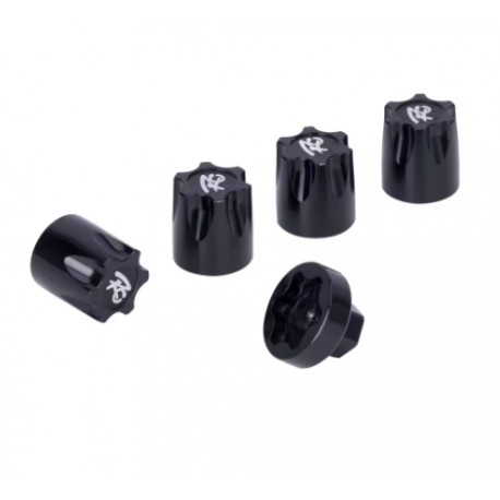 1:10 ALU. HUB NUT M4 BLACK (4)