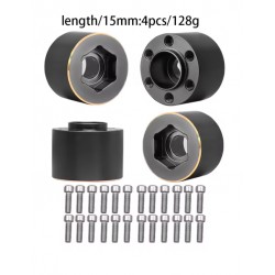 Bdx Brass Weights 12mm Hex Hub Adapter for 1.9 /2.2Inch Wheels Rim (15 mm wide)
