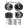 Bdx Brass Weights 12mm Hex Hub Adapter for 1.9 /2.2Inch Wheels Rim (15 mm wide)