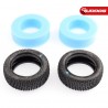 Sweep SQUARE ARMOR Front Blue (Extra Soft) 1:10 buggy tires/Open cell inserts 2pcs