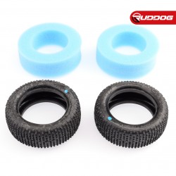 Sweep SQUARE ARMOR Front Silver (Ultra Soft) 1:10 buggy tires/Open cell inserts 2pcs