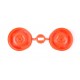 Tamiya Star Dish Wheel 4WD Front (Orange)