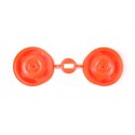 Tamiya Star Dish Wheel 4WD Front (Orange)