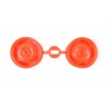 Tamiya Star Dish Wheel 4WD Front (Orange)