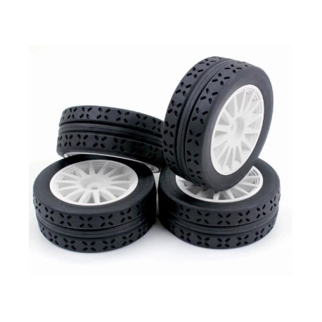 Mjx Wheel Asembly White (4pcs)